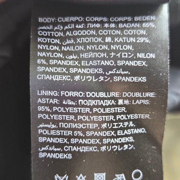 Bebe Size 2 Black Strapless Mini Dress Peplum Corset Look Bodycon Sexy Party - Picture 11 of 13